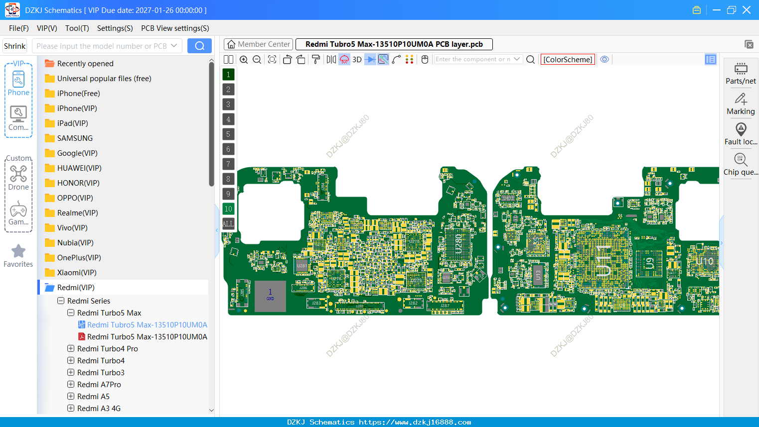 Redmi Tubro5 Max-13510P10UM0A PCB Layer